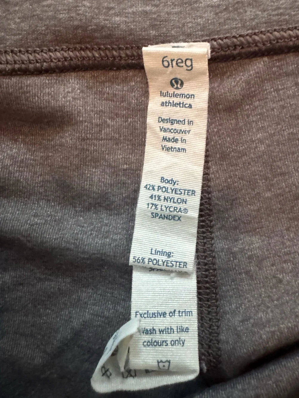 [Lululemon] Heathered Gray Athletic Yoga Shorts Size 6 Regular - Picture 6 of 6